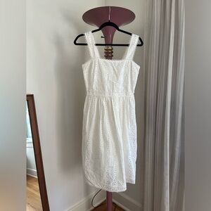 Chelsea & Violet white eyelet midi dress NWOT